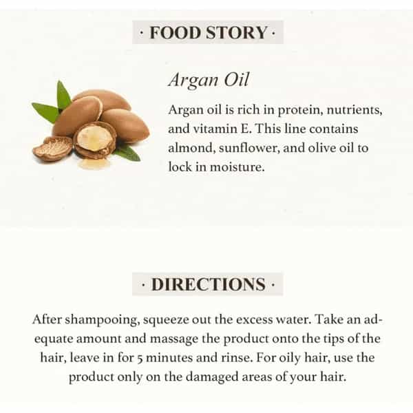Skinfood Argan Oil Silk Plus Hair Essence - Restores Shine - Brittle Hair - Control To Dry - 110Ml