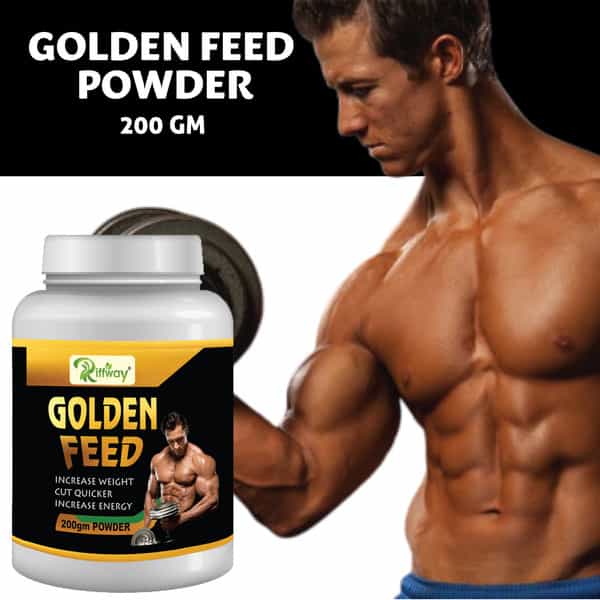 Riffway Golden Feed Weight Gain Powder | Improve Your Physical Strength & Stamina (2X200gm)