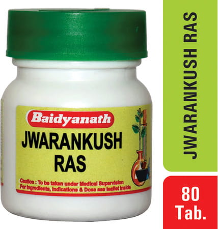 Baidyanath Asli Ayurved Jwarankush Ras 80 Tablets (Pack Of 2)