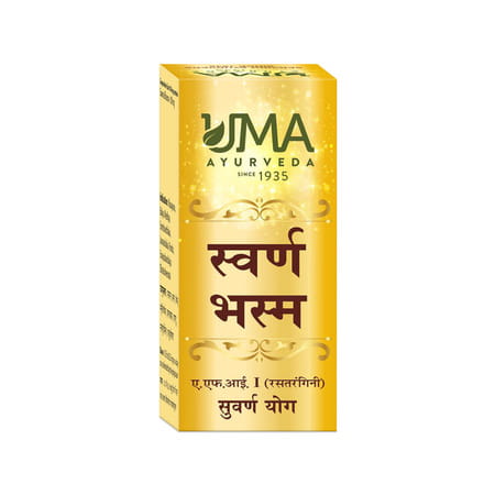 Uma Ayurveda Swarna Bhasma Ayurvedic Powder 500 Mg