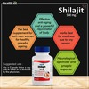 Healthvit Shilajit (Asphaltum Extract Powder) - Increase Vigor And Vitality -500 Mg -60 Capsules