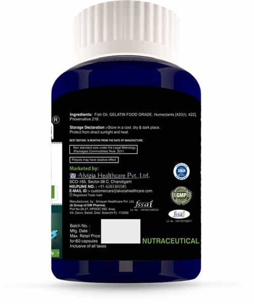 Alvizia Fish Oil 1000Mg - 60 Capsules