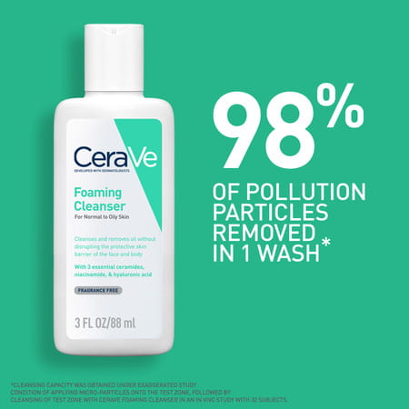 Cerave Foaming Daily Gel Cleanser For Normal To Oily Skin - 88Ml
