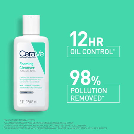 Cerave | Foaming Cleanser | For Normal To Oily Skin 88 Ml