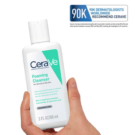 Cerave | Foaming Cleanser | For Normal To Oily Skin 88 Ml