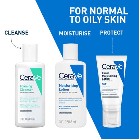 Cerave | Foaming Cleanser | For Normal To Oily Skin 88 Ml
