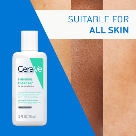 Cerave | Foaming Cleanser | For Normal To Oily Skin 88 Ml