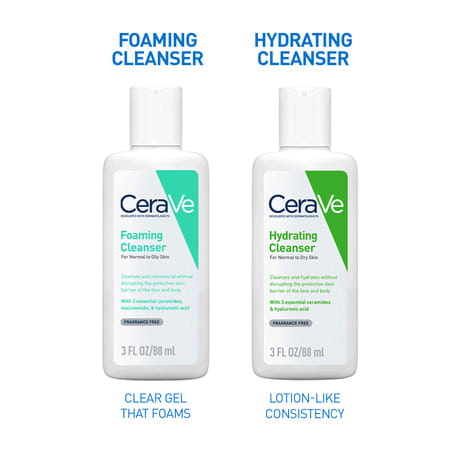 Cerave Foaming Daily Gel Cleanser For Normal To Oily Skin - 88ml