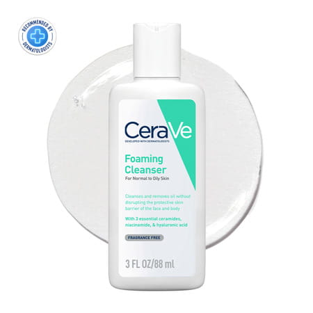 Cerave Foaming Daily Gel Cleanser For Normal To Oily Skin - 88ml