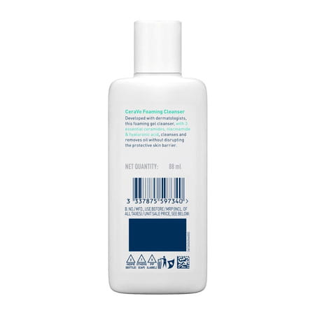 Cerave | Foaming Cleanser | For Normal To Oily Skin 88 Ml