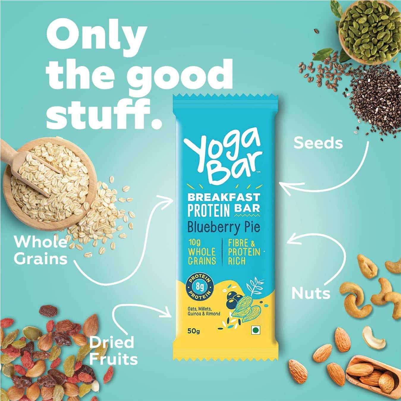 Buy YOGA BAR BREKAFAST BARS VARIETY PACK OF 6 Online & Get Upto 60 OFF