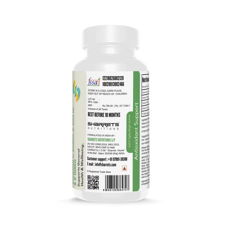 Sharrets Vitamin C D & E | 60 Capsules | Immunity Supplement