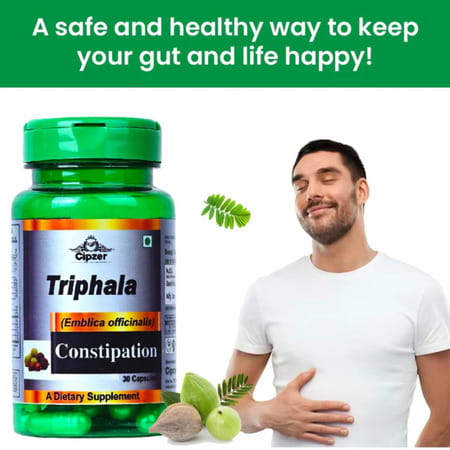 Cipzer Triphala 30 Capsules | Supports Digestion| Liver Health & Overall Wellness