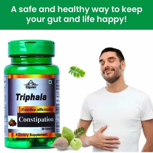 Cipzer Triphala 30 Capsules | Supports Digestion| Liver Health & Overall Wellness