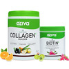 Oziva Collagen Builder 250G + Oziva Biotin 125G | Healthy Skin & Strong Hair