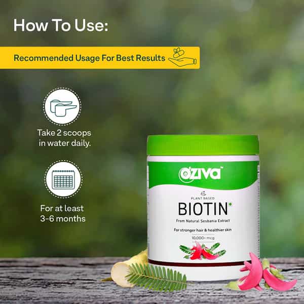 Oziva Collagen Builder 250G + Oziva Biotin 125G | Healthy Skin & Strong Hair