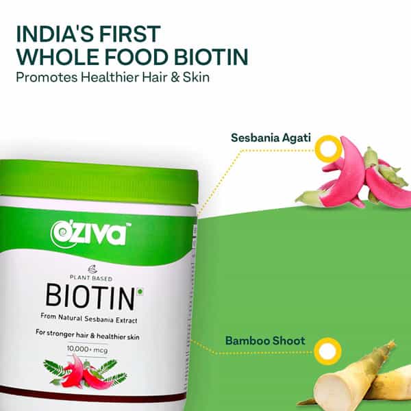 Oziva Collagen Builder 250G + Oziva Biotin 125G | Healthy Skin & Strong Hair