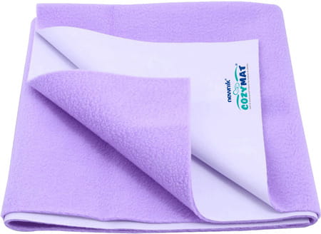 Newnik Cozymat Dry Sheet (Size: 140cm X 220cm) Doouble Bed Purple