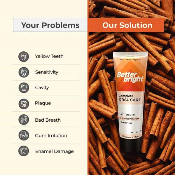 Cinnamon Mint Teeth Whitening| Sensitive Teeth| 5% Hap + Nha| Enamel Repair| Fluoride Free| 100G