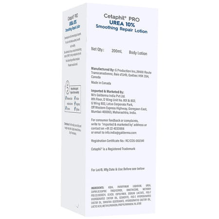 Cetaphil Pro Urea Repair Smoothing 10% Lotion | Sensitive Skin | 200 Ml
