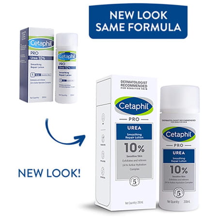 Cetaphil Pro Urea Repair Smoothing 10% Lotion | Sensitive Skin | 200 Ml
