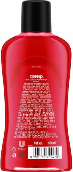 Close Up Red Hot Mouthwash 500 Ml