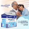 Medisuperdry Adult Diaper Pants (M) | Pull-Ups | Elastic Waist Size 71-110 Cm | 10 Piece | Pack Of 2