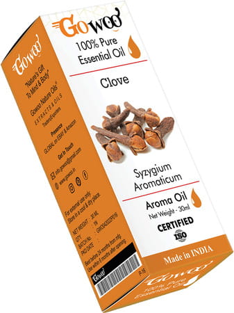 Go Woo 100% Pure Clove Bud Pure And Virgin Oil Therapeutic Grade 30 Ml
