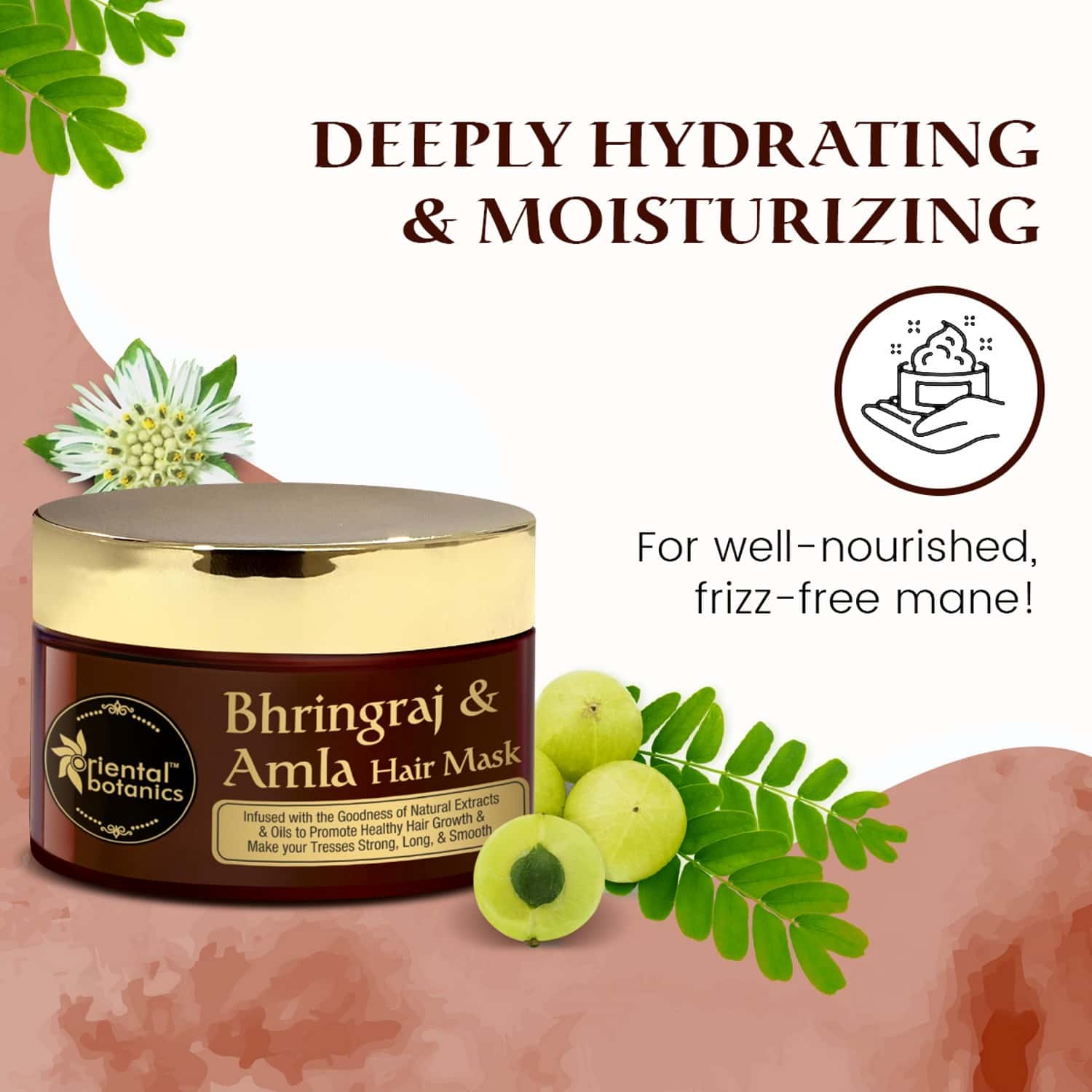 Buy Oriental Botanics Bhringraj & Amla Hair Mask, No Sls / Sulphate