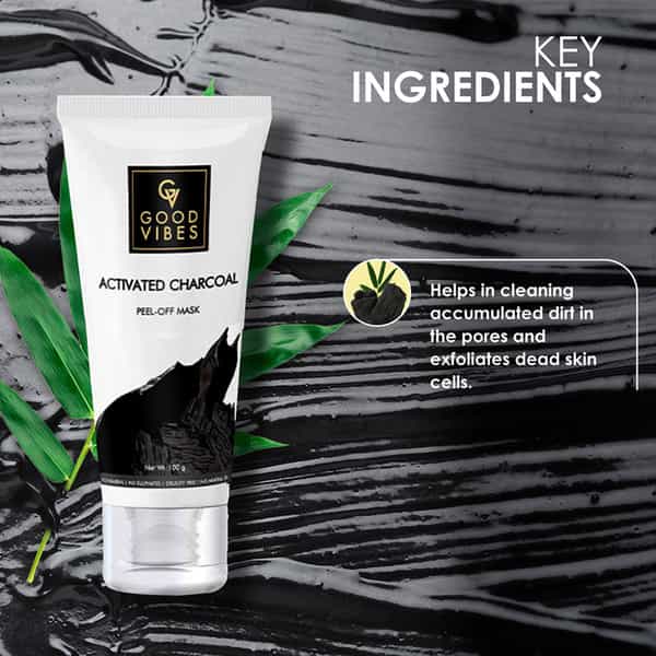 Good Vibes Peel Off Mask - Activated Charcoal - 100 Gm