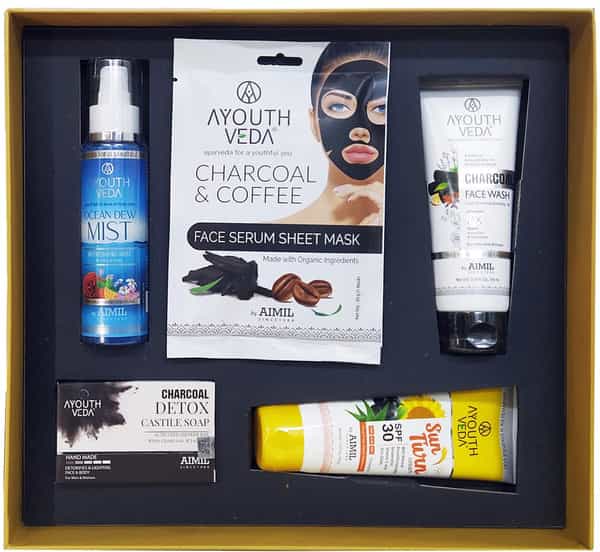 Ayouthveda Charcoal Detox Skin Care Gift Set