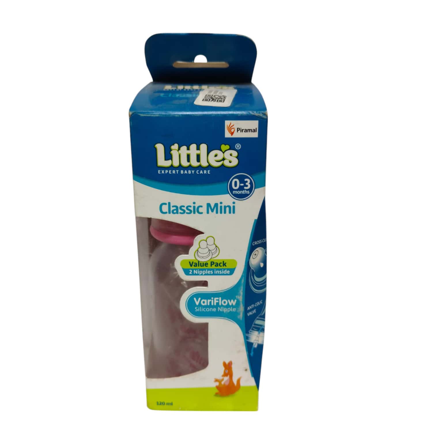 Little'S Classic Mini Pink Feeding Bottle - 120ml