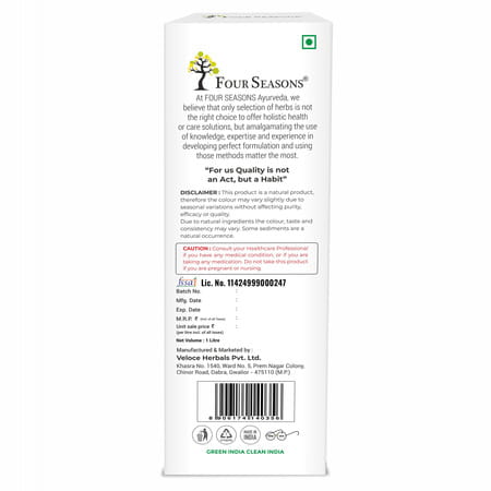 Four Seasons Kidney Care Juice 1L | Kidney Detox | Enriched 21+ Natural Herbs | No Added Sugar