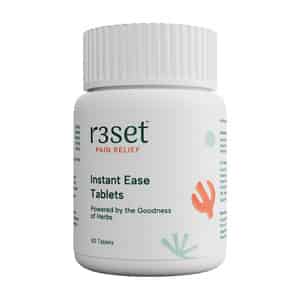 R3set 100% Natural Pain Relief Tablets | For Joint - Muscle - Knee - Neck & Nerve Pain | 30 Units