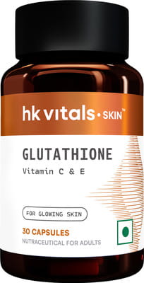 glutathione tablets effective or not Buy HK VITALS (30 VEG CAPSULES) | WITH VITAMIN C & E | BIOTIN reduce bilirubin Size:25 kilograms OZiva | No.1 Choice