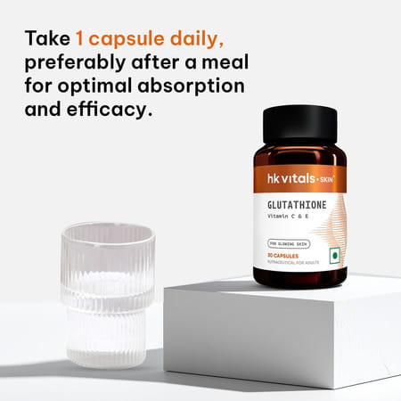 Hk Vitals Glutathione With Vitamin C For Clear Skin (30 No)