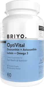 Briyo Optivital - Zeaxanthin + Astaxanthin + Lutein + Omega 3