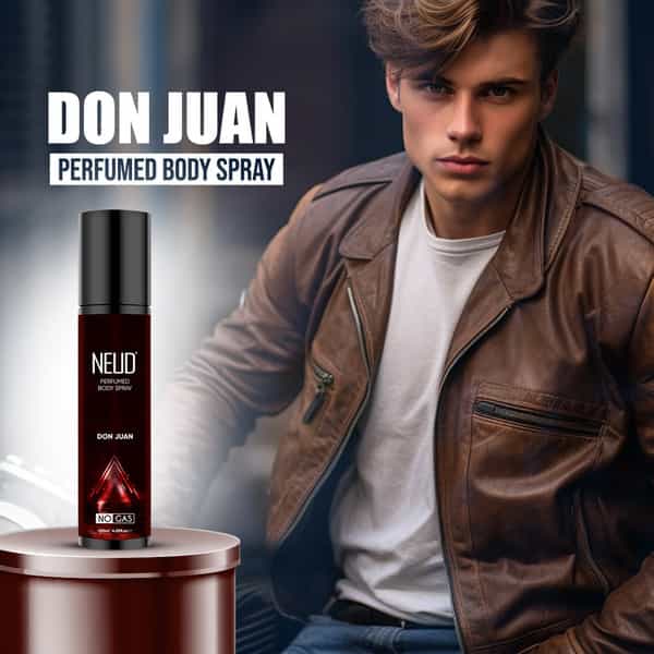 Neud Don Juan Perfumed Body Spray For Men| No Gas Deodorant With Long-Lasting Fragrance| 120Ml