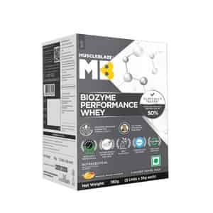 Muscleblaze Biozyme Performance Whey Protein | 50% Higher Protein Absorption (magical Mango | 5x36g)
