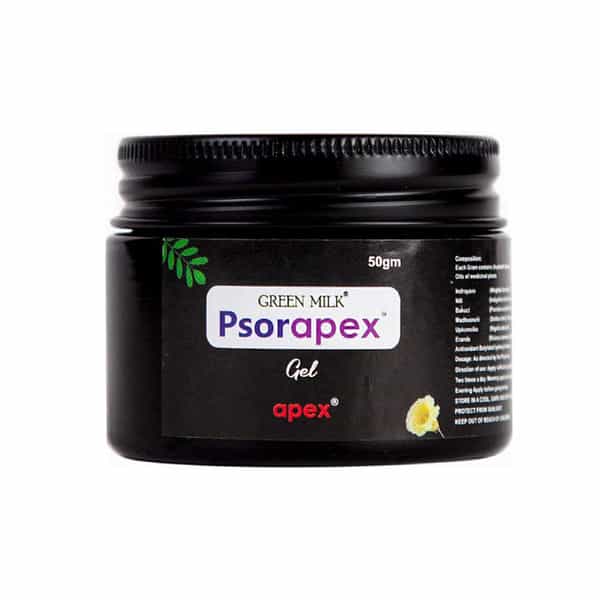 Green Milk Psorapex Gel | Ayurvedic Psoriasis & Eczema Care Gel For Itchy | Dry & Flaky Skin | 50 G