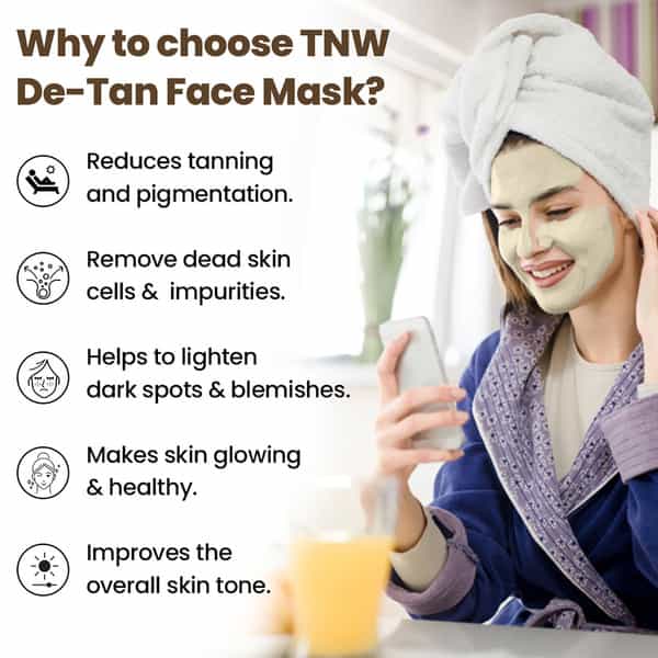 Tnw The Natural Wash Detan Face Pack | Orange Extract | Tan Removal For Glowing Skin 100 Gm