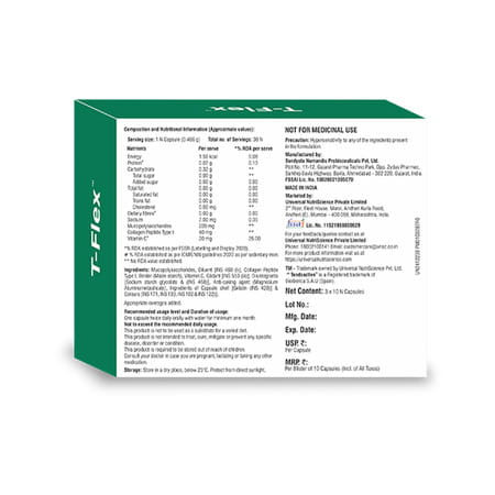 Universal Nutriscience T-Flex - 10 Capsules