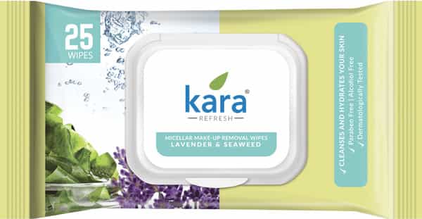 Kara Lavender And Seaweed Make Up Removal Wipe - 25P
