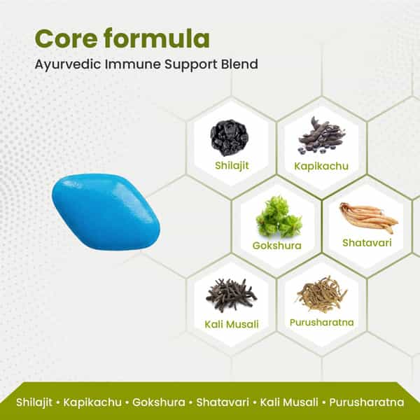 Green Milk Poweromin Tablets | Ayurvedic Men's Vitality | Energy & Stamina Support | 20 Tablets