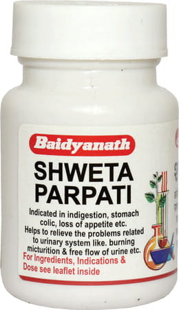 Baidyanath Asli Ayurved Shweta Parpati 10 G (Pack Of 3)