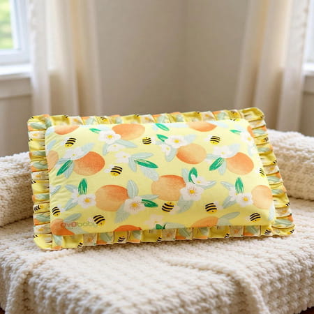 Oyo Baby Mustard Seeds Baby Pillow Pack Of 1 Floral | Nature Rai Pillow Baby Head Shaper - Takiya