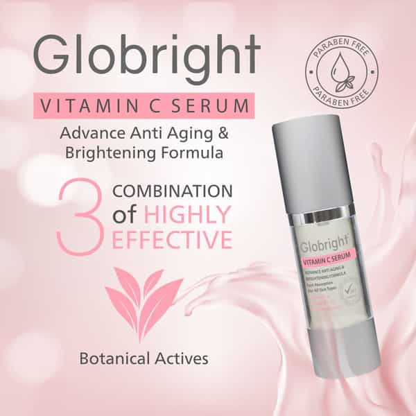 Globright Vitamin C Serum 30 Ml | With Witch Hazel | Paraben Free (Pack Of 1)
