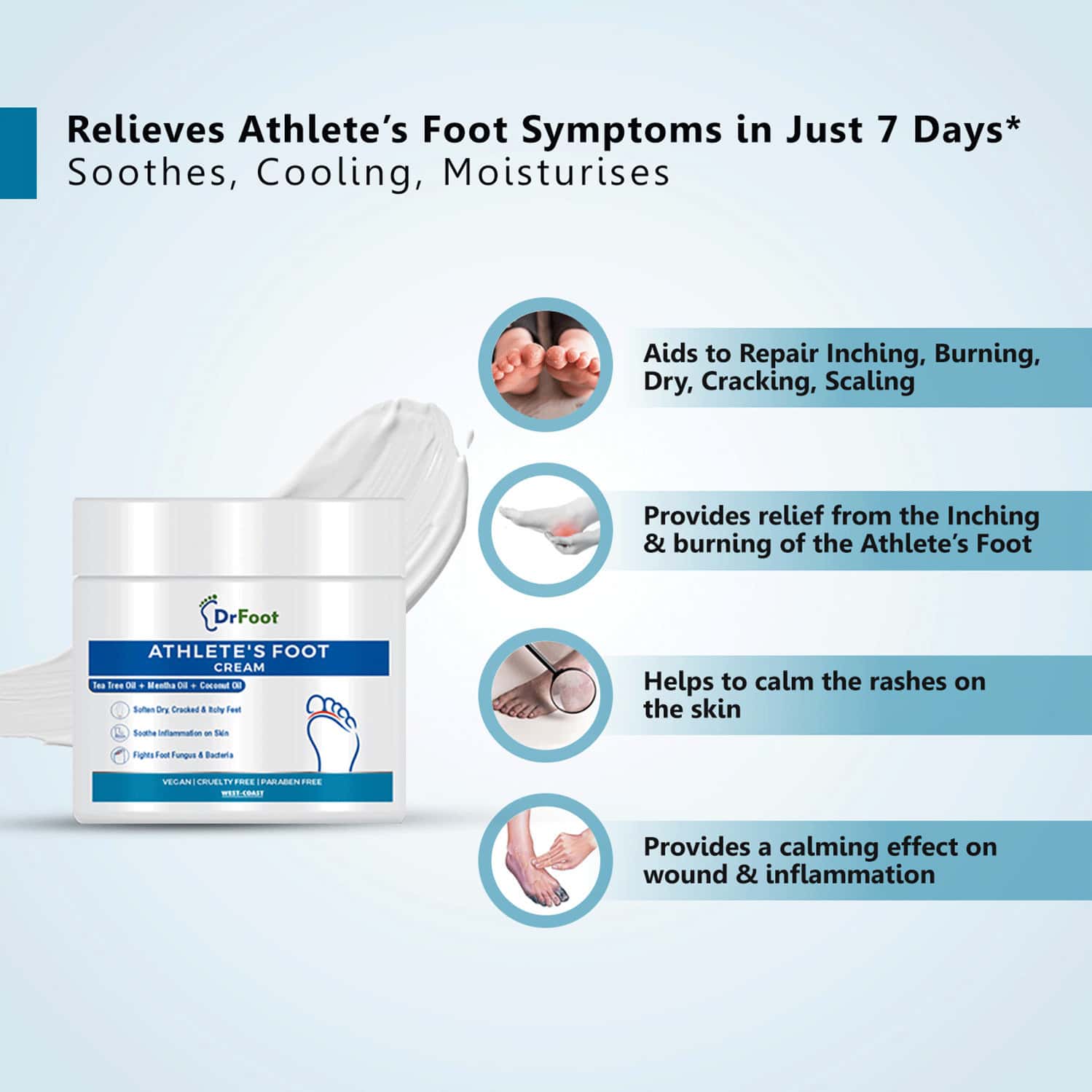 Buy DR FOOT ATHLETE S FOOT CREAM, ESPECIALLY FOR THE ATHLETE S FEET 100GM Online & Get Upto 60
