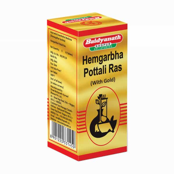 Baidyanath Asli Ayurved Hemgarbha Pottali Ras (Smy) 5 Tablets