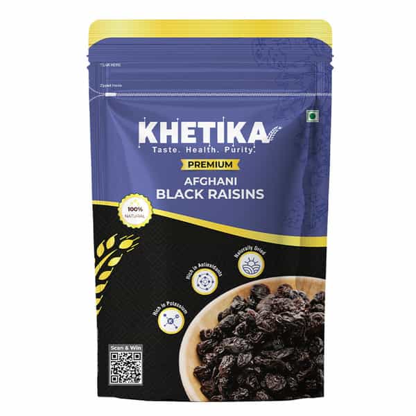 Khetika Premium Afghani Black Raisin 200G